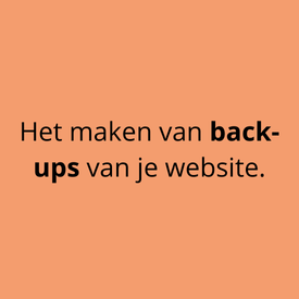 Het maken van back-ups van je website
